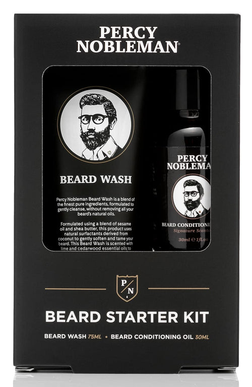 Beard Starter Kit, a Beard Grooming Kit Containing Beard Oil and Wash, 30Ml / 75Ml