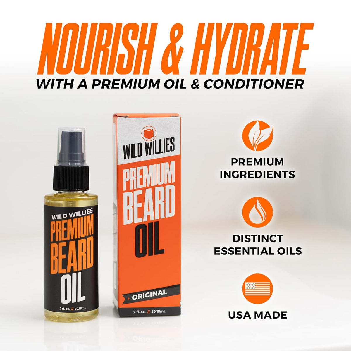 Beard Oil & Conditioner for Men - Deep Softening Treatment