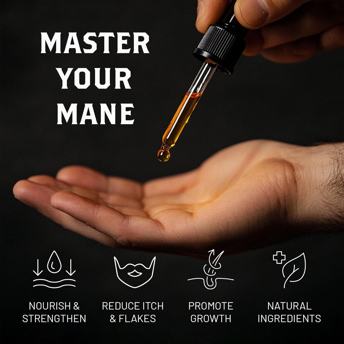 Ranger Grooming Unscented Beard Oil for Men - Organic Jojoba & Argan Oil - Fragrance Free - Made in USA - 1 FL OZ / 30 ML