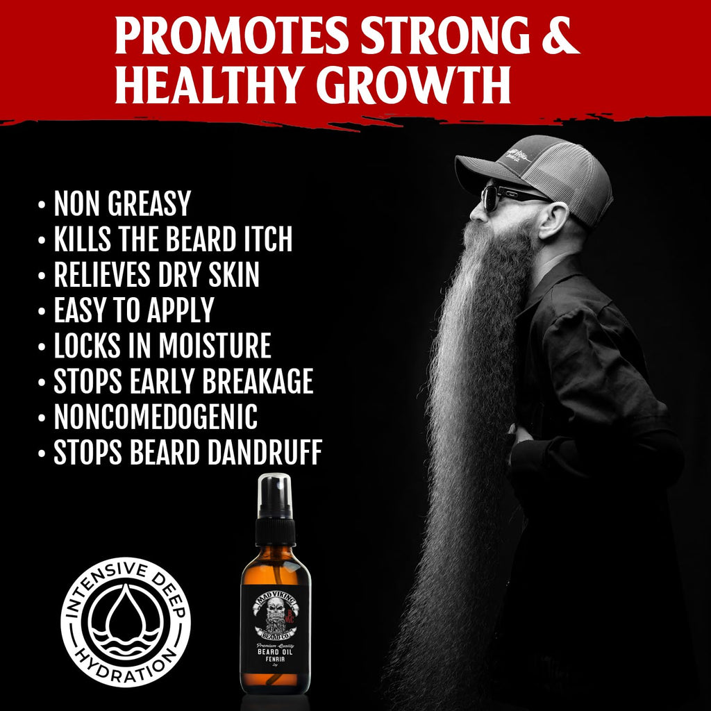 Mad Viking Fenrir Beard Oil for Men 2 Oz