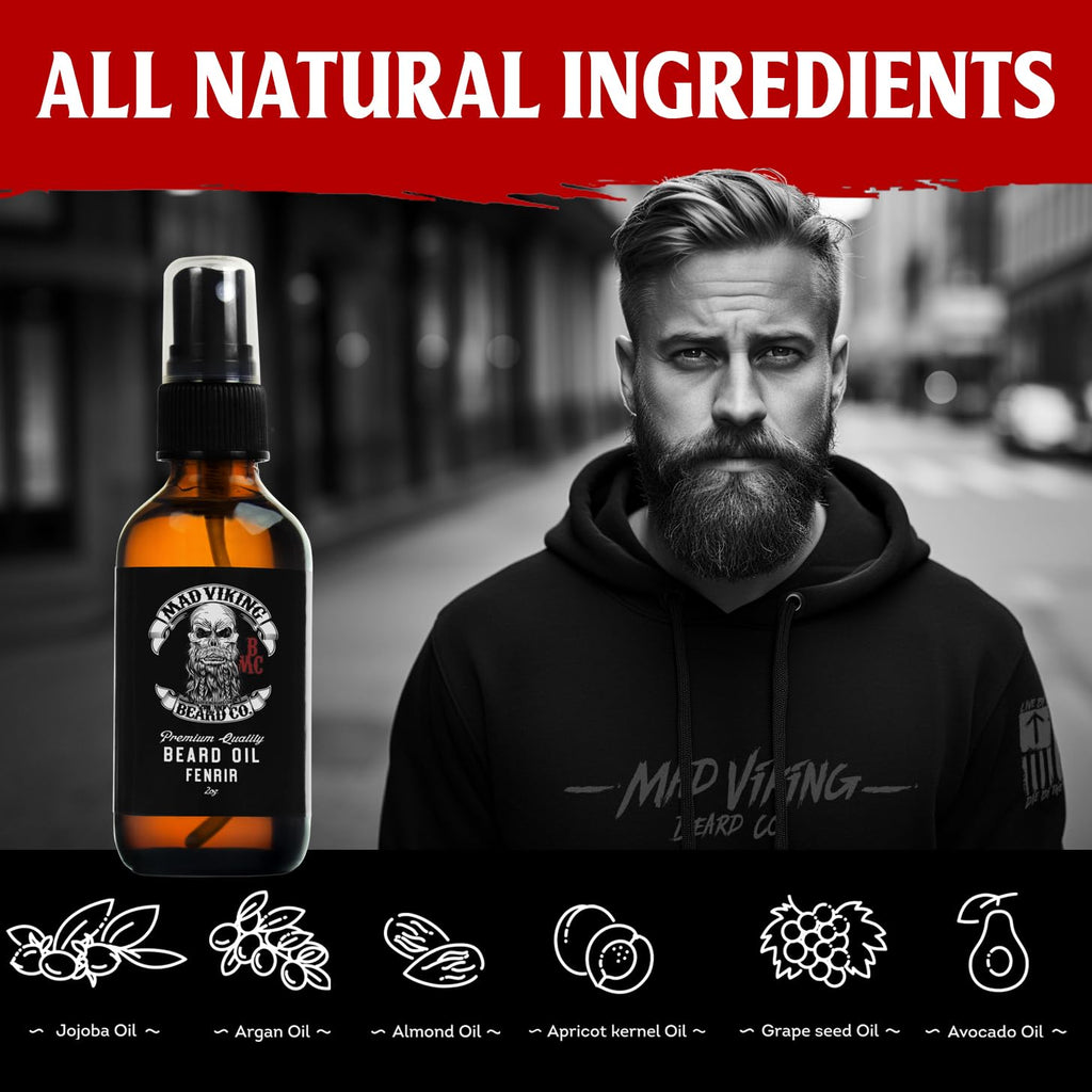 Mad Viking Fenrir Beard Oil for Men 2 Oz