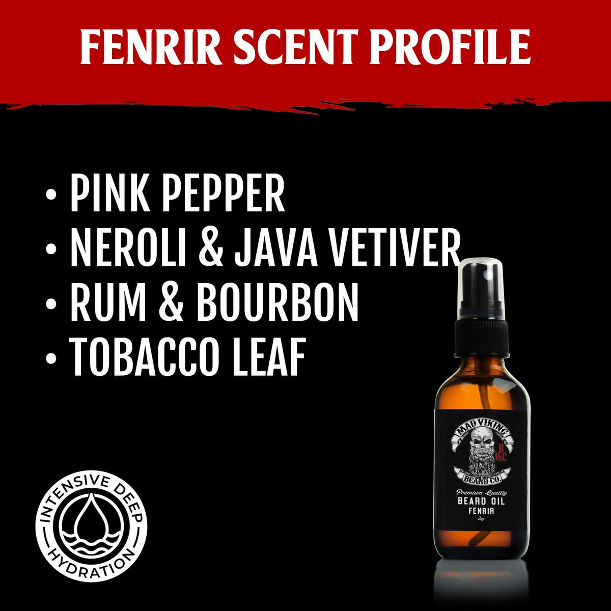 Mad Viking Fenrir Beard Oil for Men 2 Oz