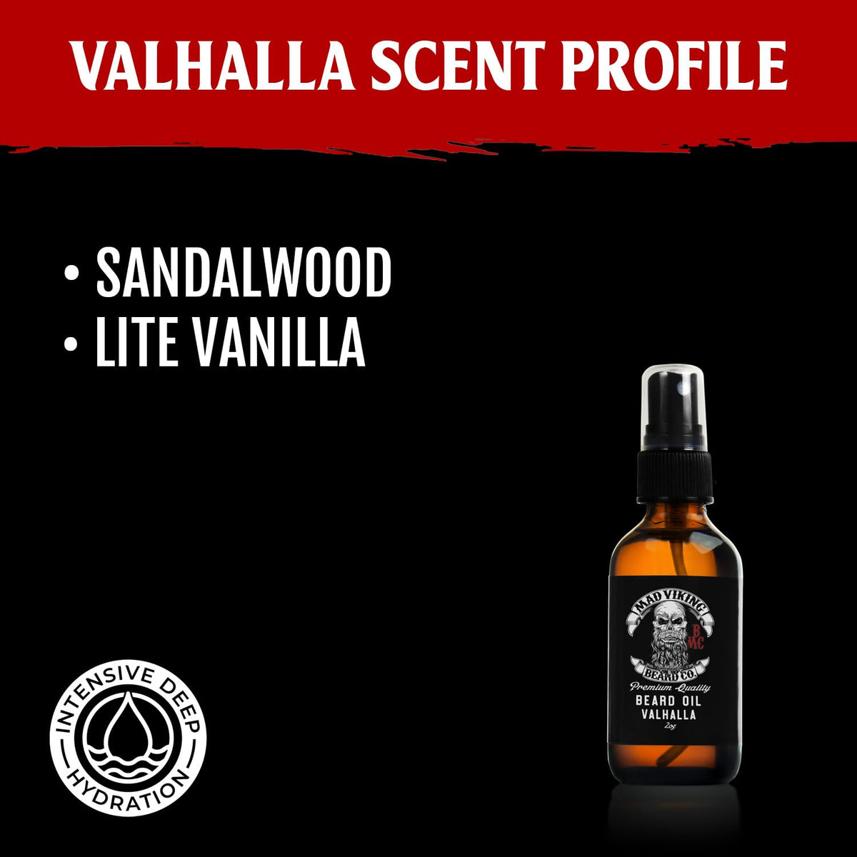 Mad Viking Valhalla Beard Oil for Men 2 Oz