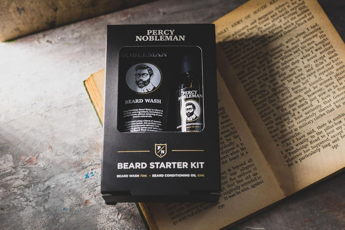 Beard Starter Kit, a Beard Grooming Kit Containing Beard Oil and Wash, 30Ml / 75Ml