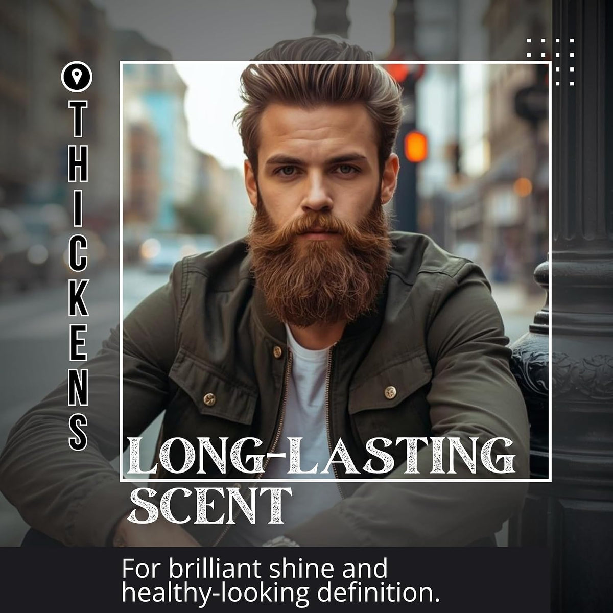 Beard Oil for Men - Organic Beard Growth Oil, Moisturizer & Conditioner, Softens & Strengthens Facial Hair, Reduces Itch, Promotes Healthy Beard (1Oz, Pristine)