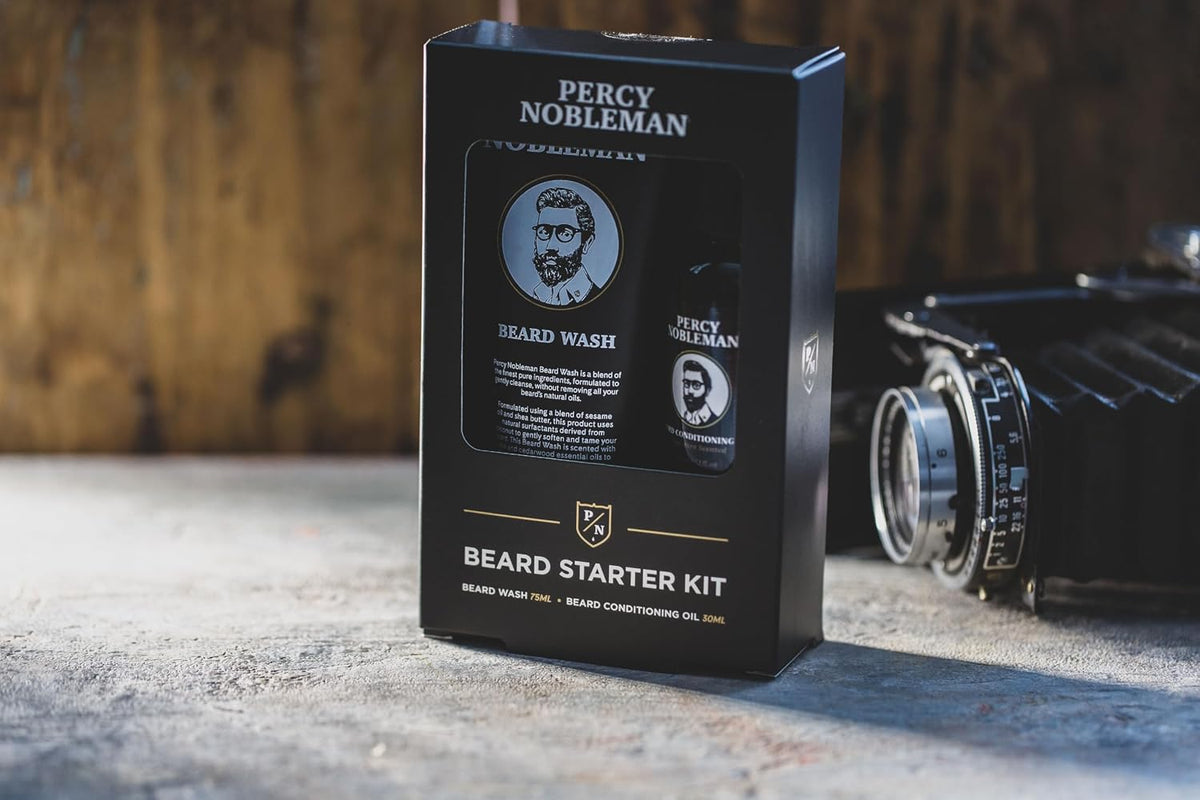 Beard Starter Kit, a Beard Grooming Kit Containing Beard Oil and Wash, 30Ml / 75Ml