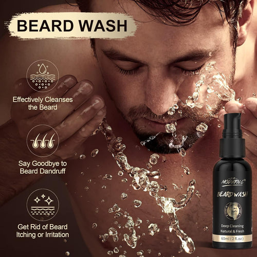 6PCS Beard Growth Kit Beard Grooming Kit for Men Beard Care Kit for Men