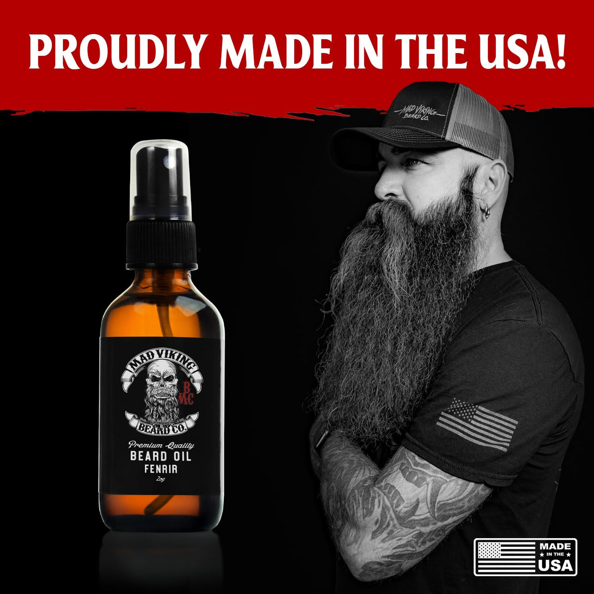 Mad Viking Fenrir Beard Oil for Men 2 Oz