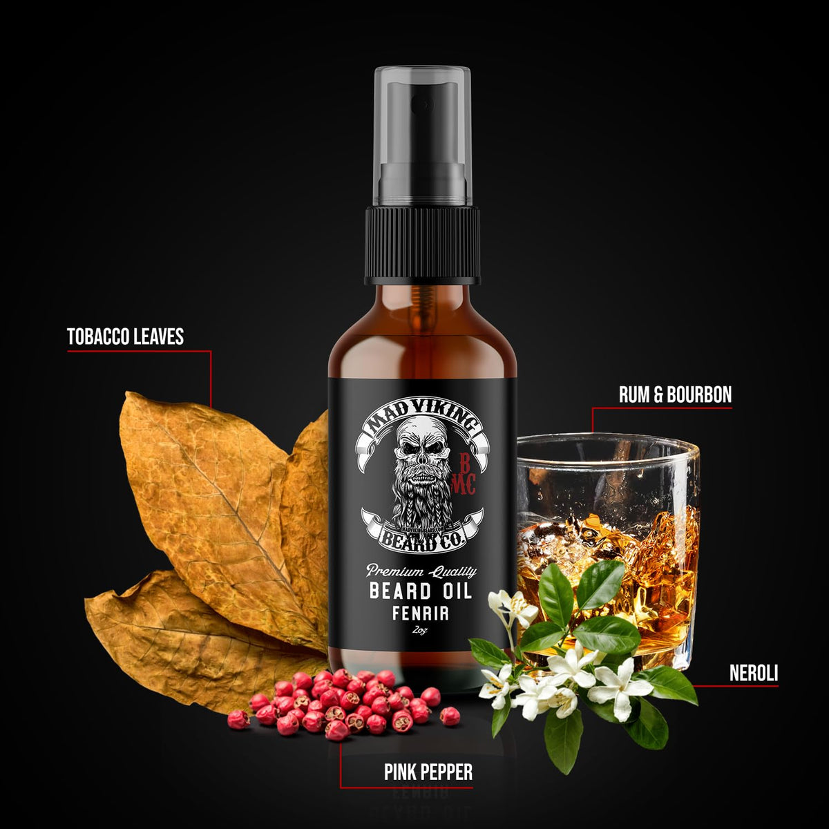 Mad Viking Fenrir Beard Oil for Men 2 Oz